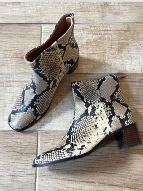Madewell Snakeskin Booties